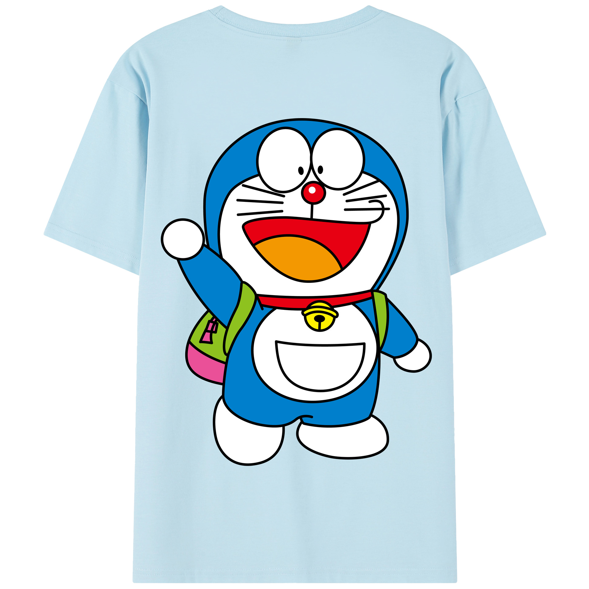 （画像用） ドラえもん Doraemon 綿100％半袖Tシャツ（背面プリント）